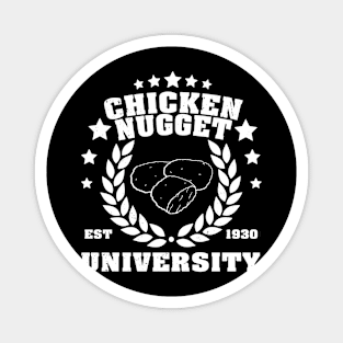 Urban Crunch Chronicles Chicken Nugget University Tee Extravaganza Magnet